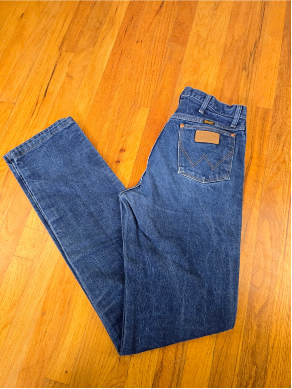 Men's Wrangler Straight Leg Jeans Blue Waist 33x40